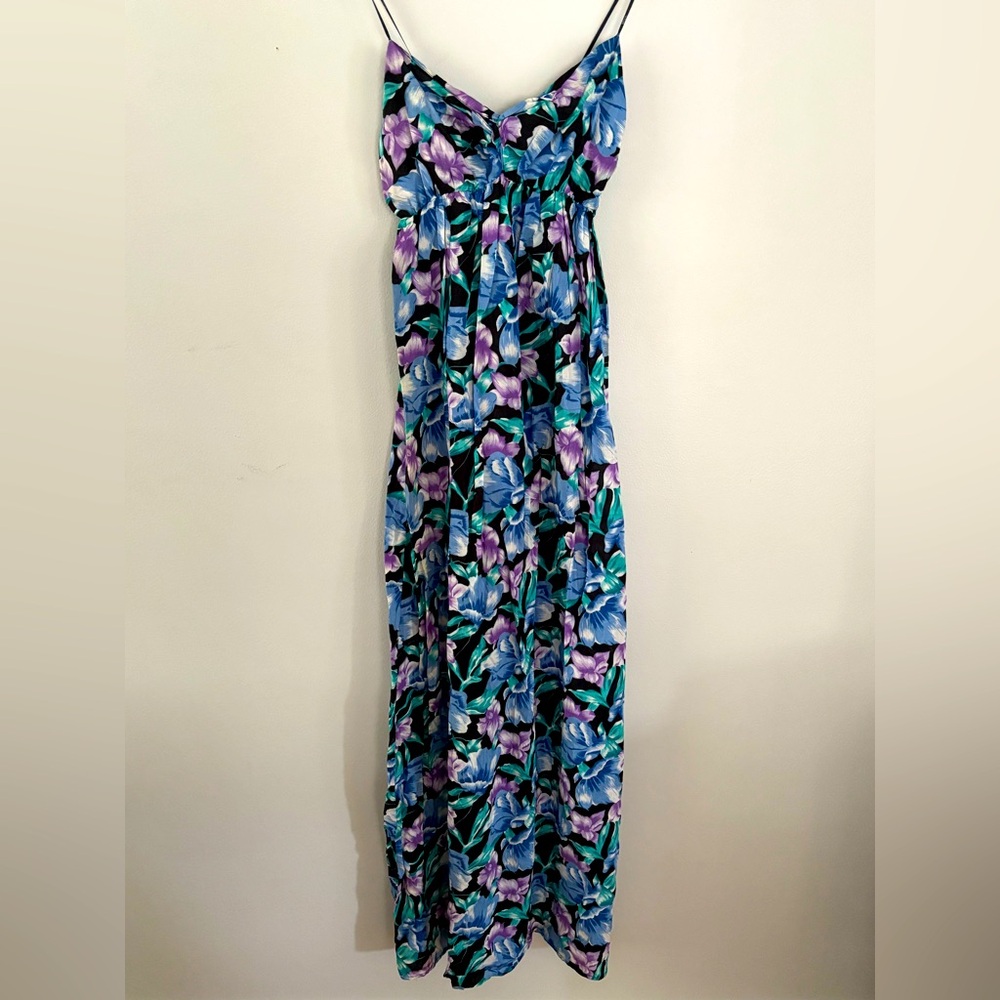 Floral Strapless Long Maxi Dress